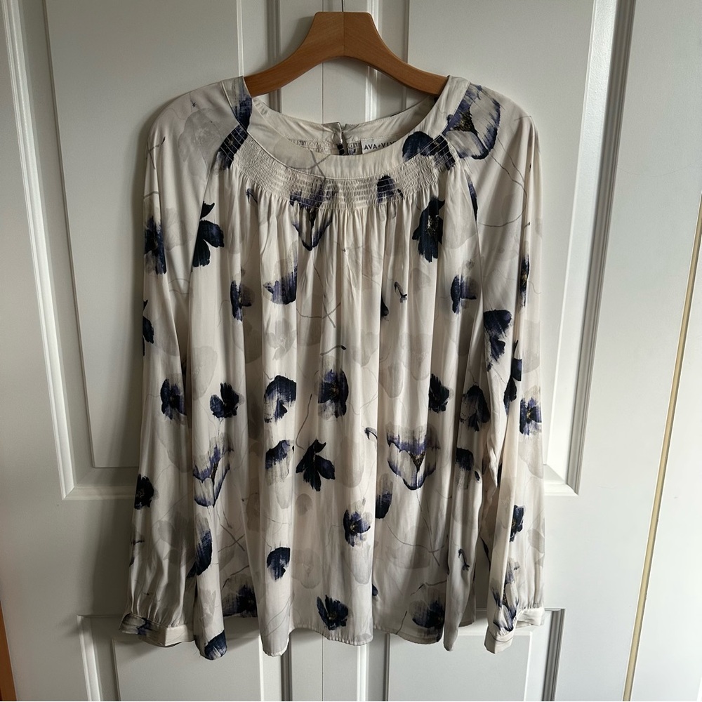 Ava & Viv Floral Longsleeve Blouse